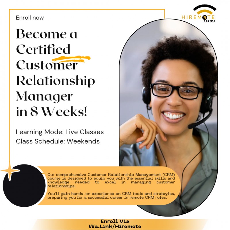 Professional Certificate In Customer Relationship Management