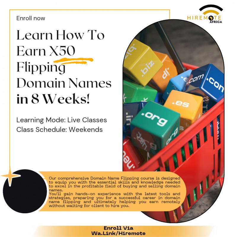 Professional Certificate In Domain Name Flipping/Brokerage