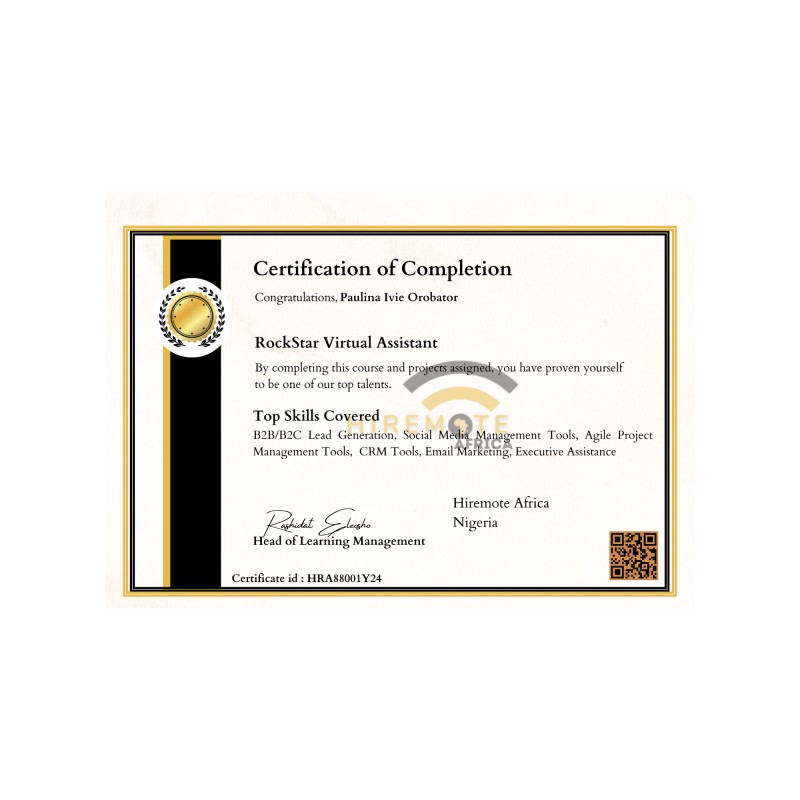 Advanced Professional Certificate In Virtual Assistance