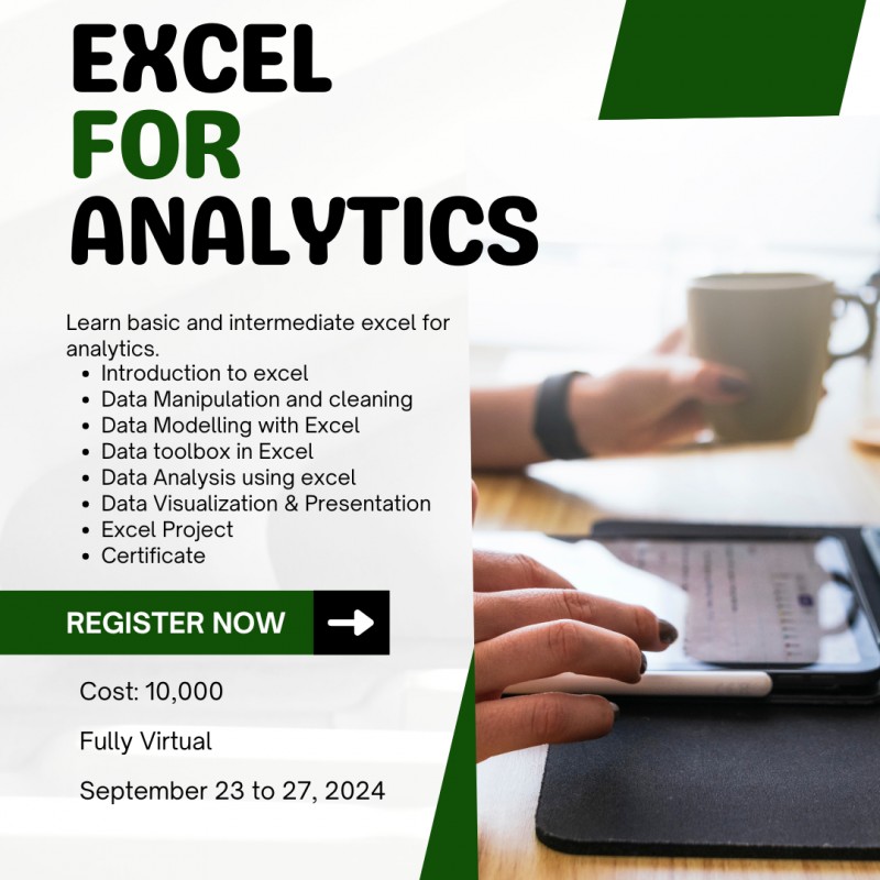 Excel for analytics
