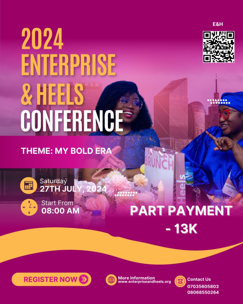 Enterprise and Heels Conference - PART PAYMENT