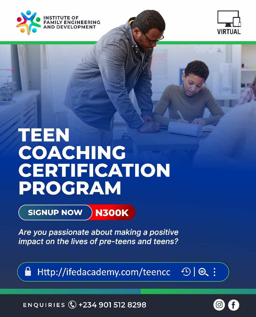 TEEN COACHING CERTIFICATION