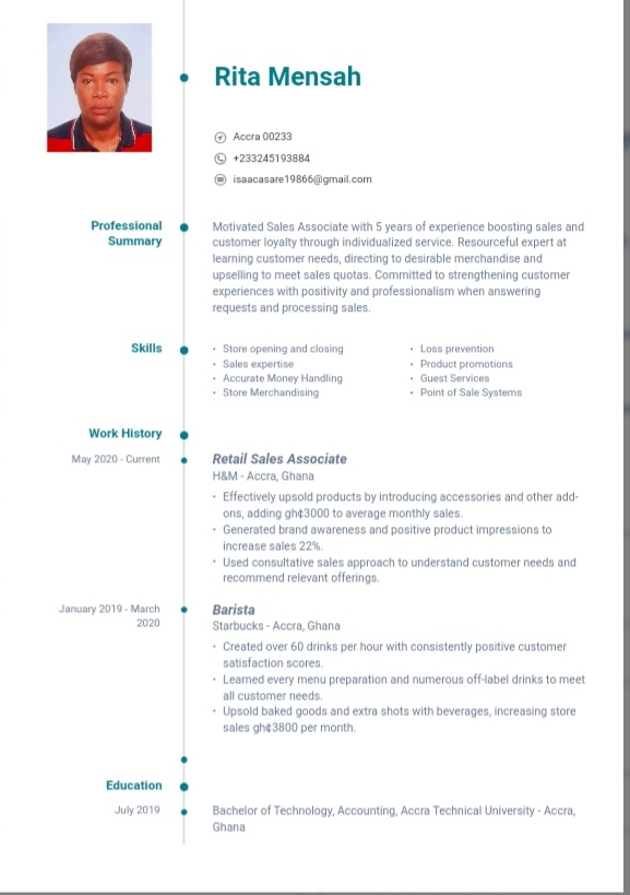 Professional Standard Europass CV