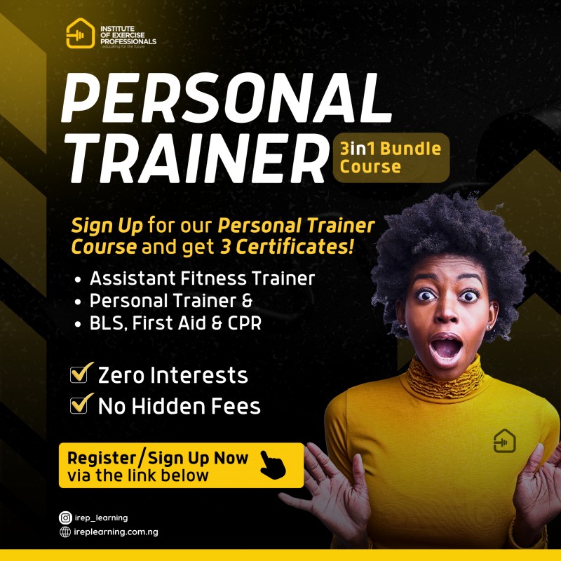 Buy 3 IN 1 PERSONAL TRAINER BUNDLE COURSE (GET 3 CERTIFICATES) by ...