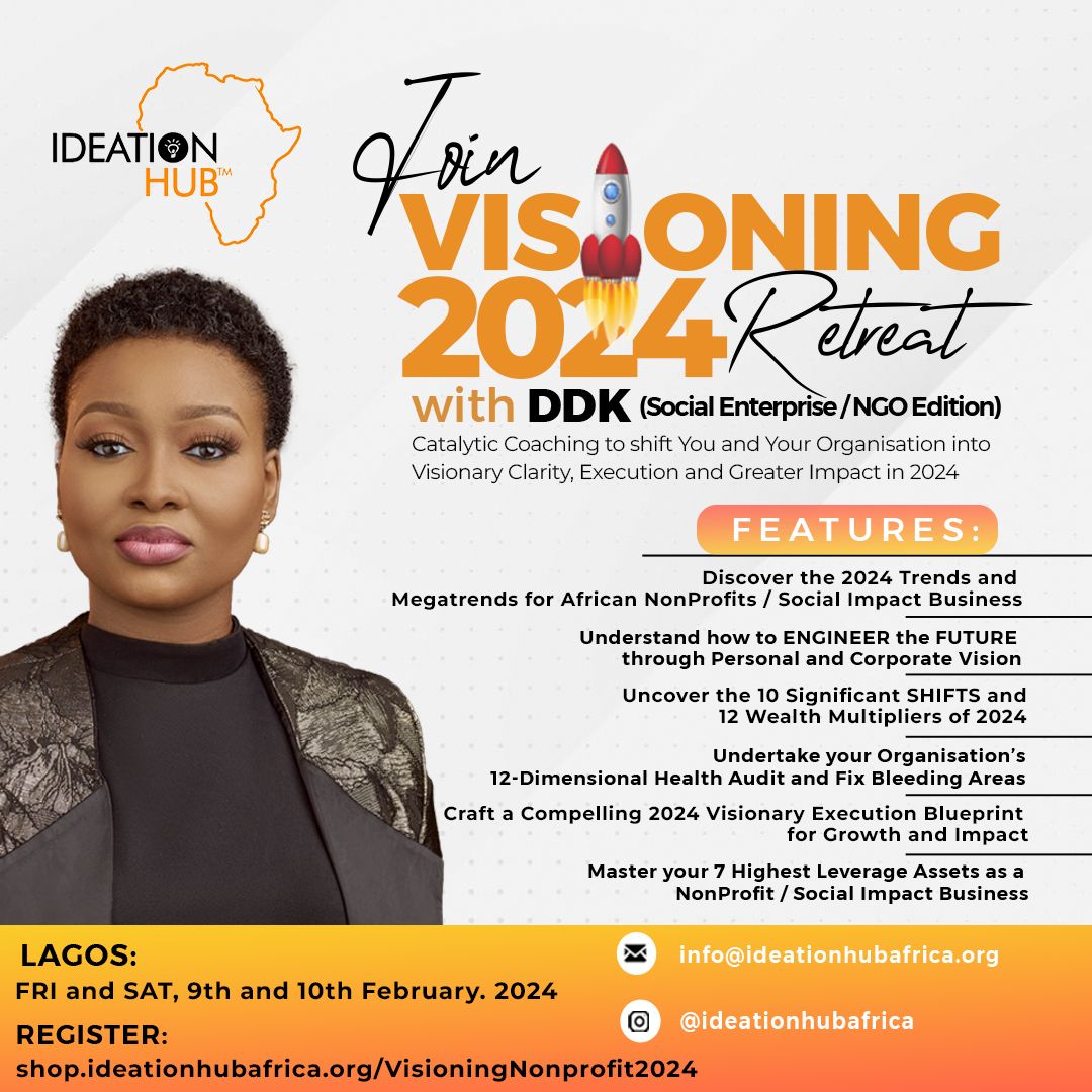 Visioning 2024 Retreat Replay for Social Enterprises and NGO Leaders.