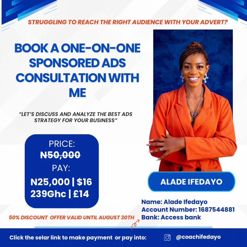 ONE - ON - ONE SPONSORED ADS CONSULTATION SESSION