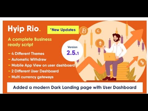 How to design a broker investment website using hyiprio latest version 2.5.1 Hyip Rio - Advanced Hyip Investment Scheme With Ranking System and Automatic Withdraw