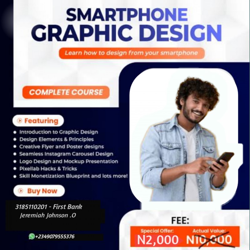Smartphone Graphics Design Course Buy SMARTPHONE GRAPHICS DESIGN COURSE by Jeremiah Johnson on Selar