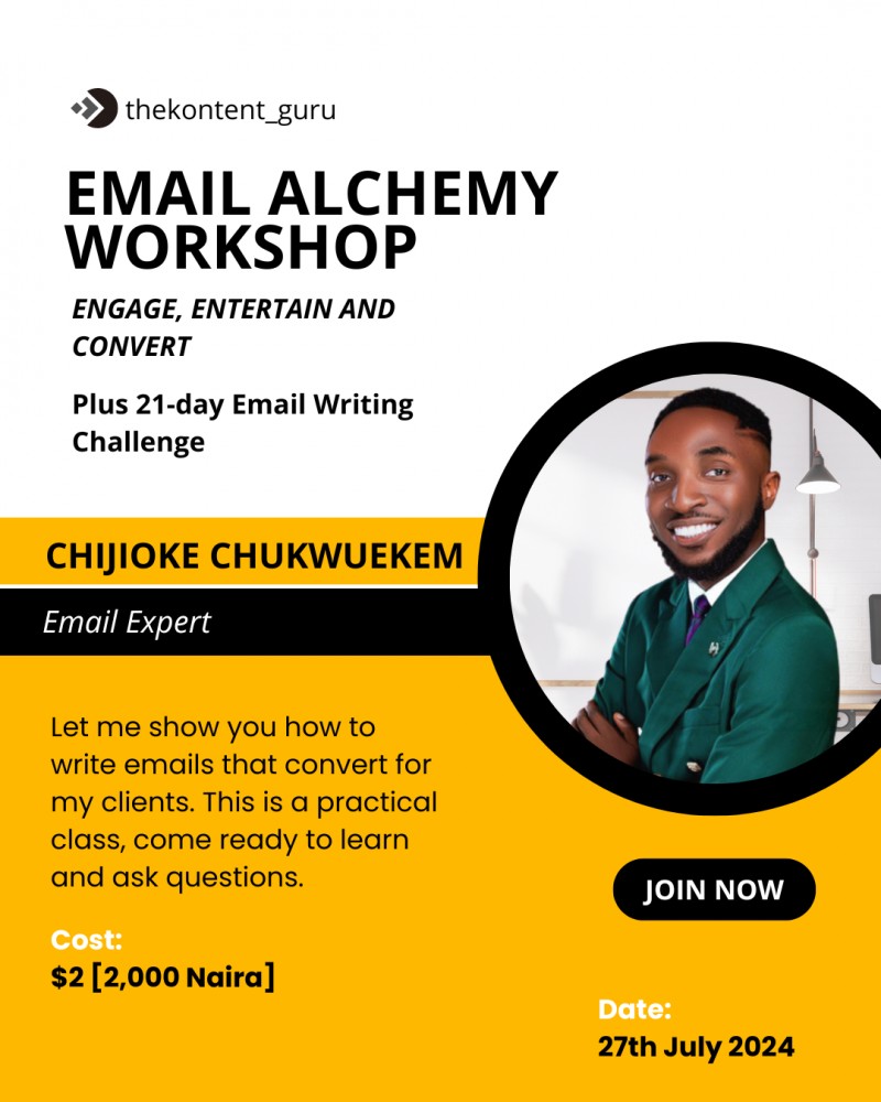 EMAIL ALCHEMY WORKSHOP: ENGAGE, ENTERTAIN, CONVERT.