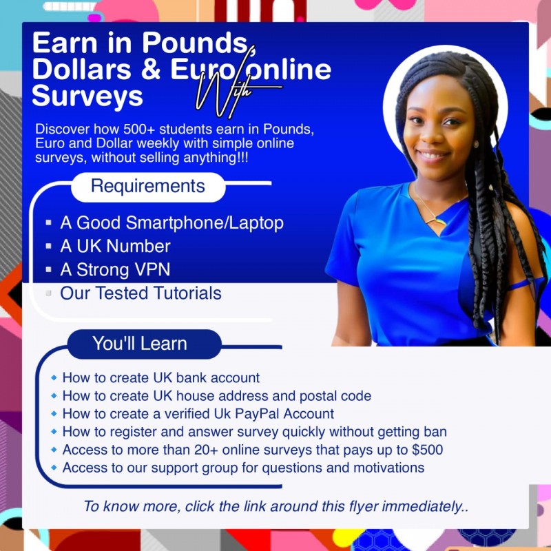 EARN £100+ POUNDS weekly WITH AMY