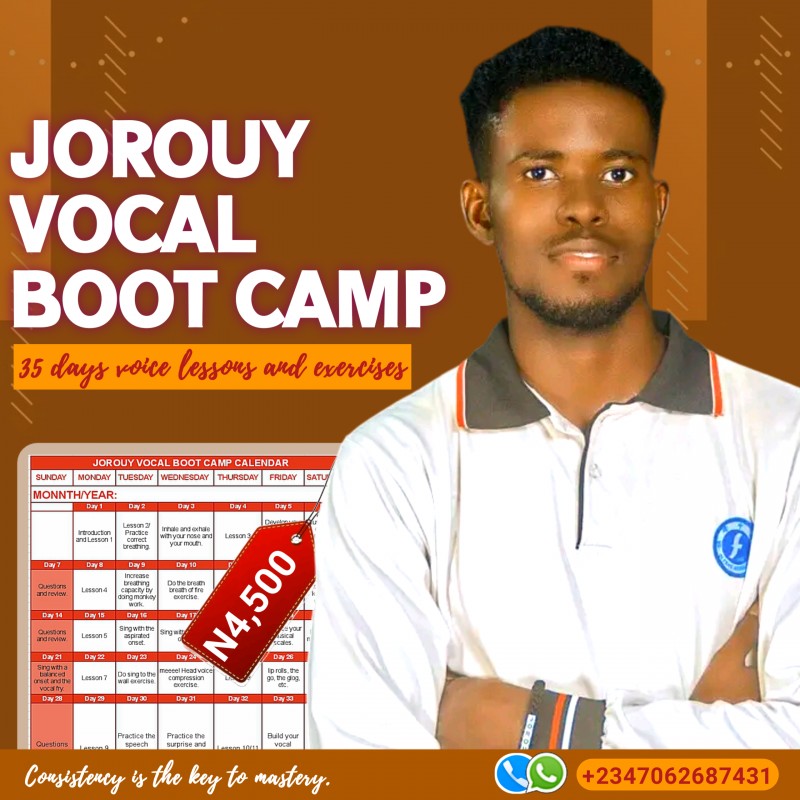 Jorouy Vocal Boot Camp Course