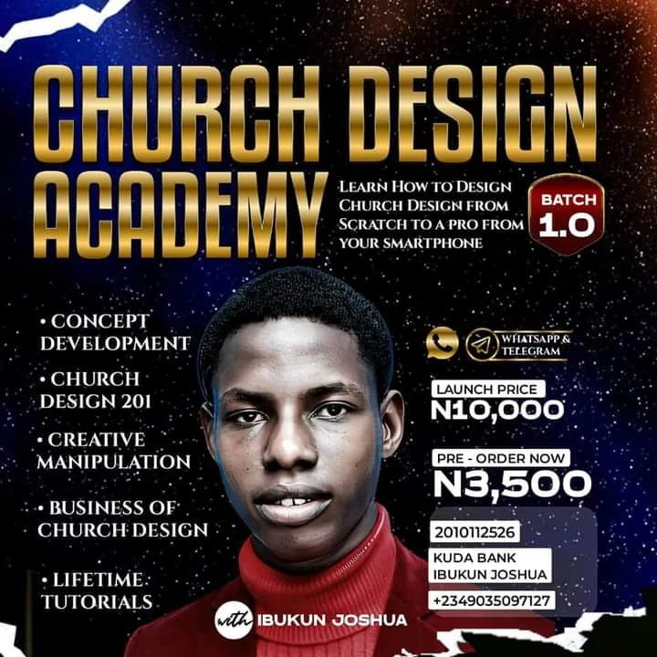 Buy CHURCH DESIGN ACADEMY by Josh Media Creatives on Selar