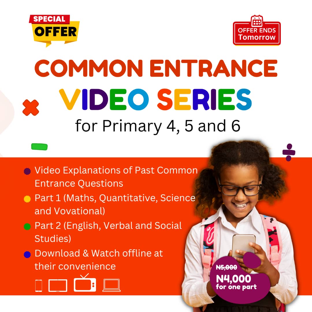 COMMON ENTRANCE VIDEO LESSON