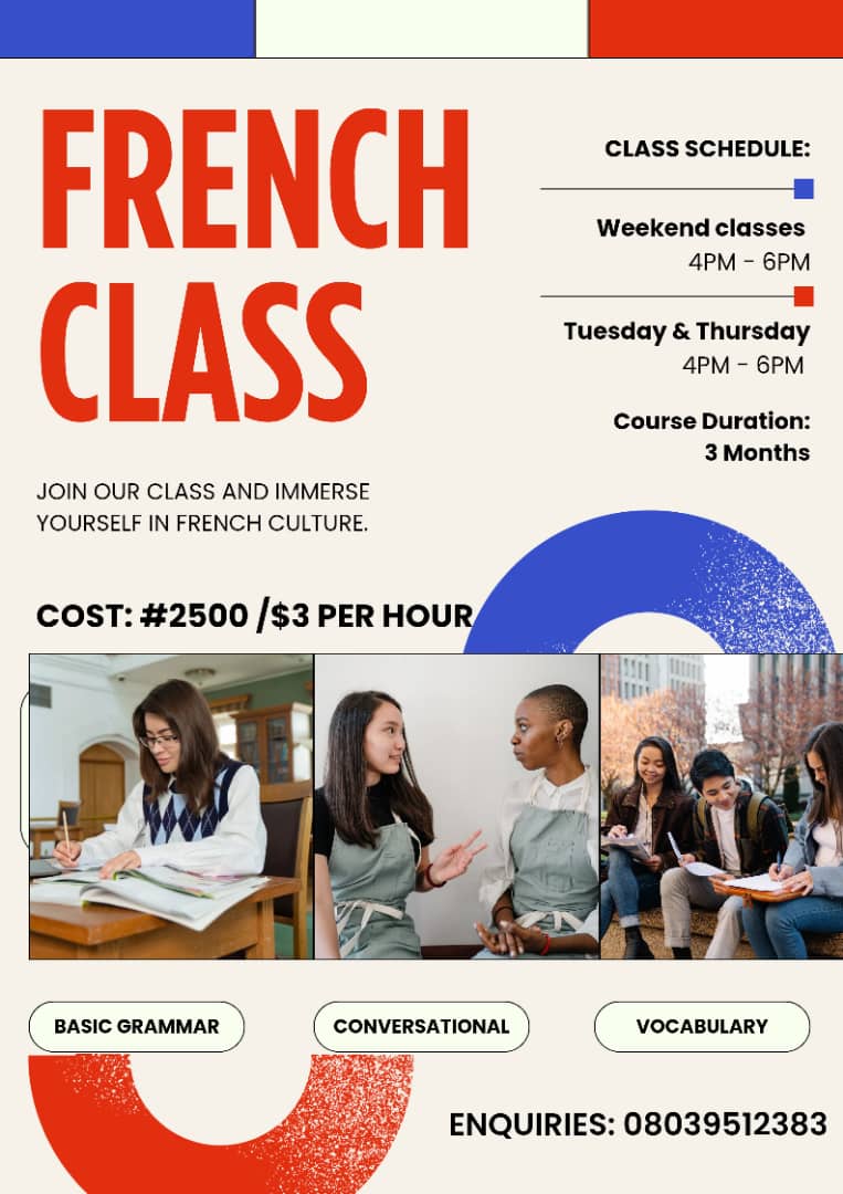 Buy French Class by Olagunju Kemi on Selar