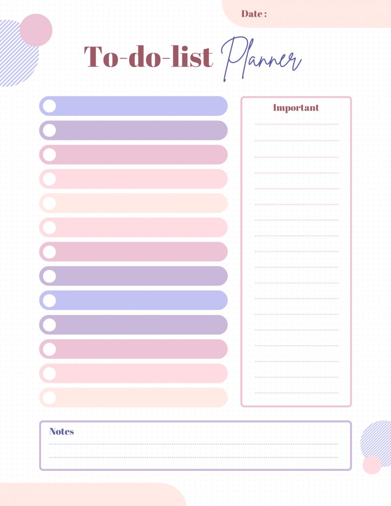 Weekly Planner (Progress Tracker)