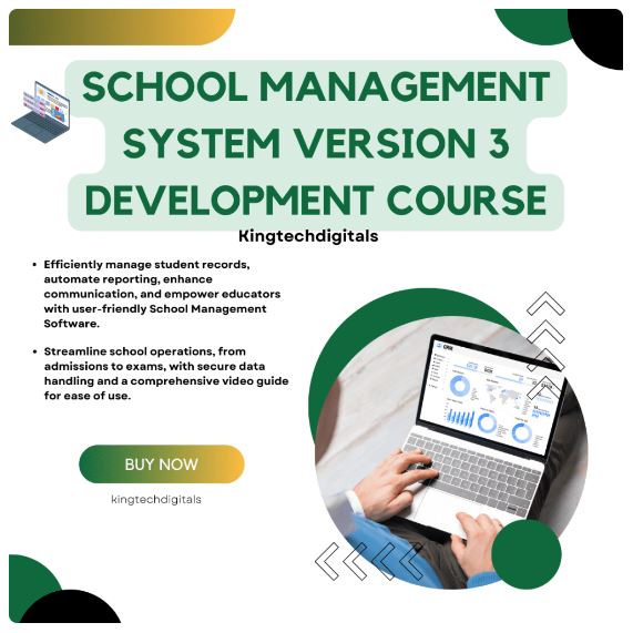Bulk Purchase of School Management System Development Course and MS Excel VBA Development Course