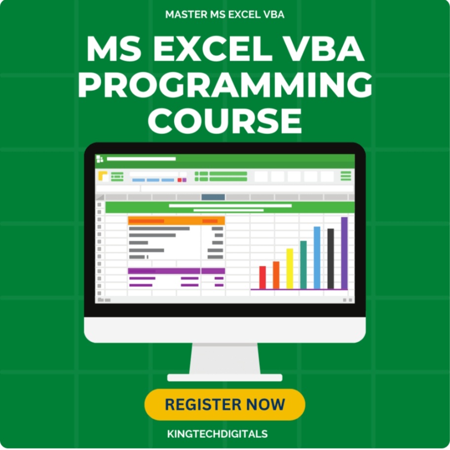 MS EXCEL VBA COURSE