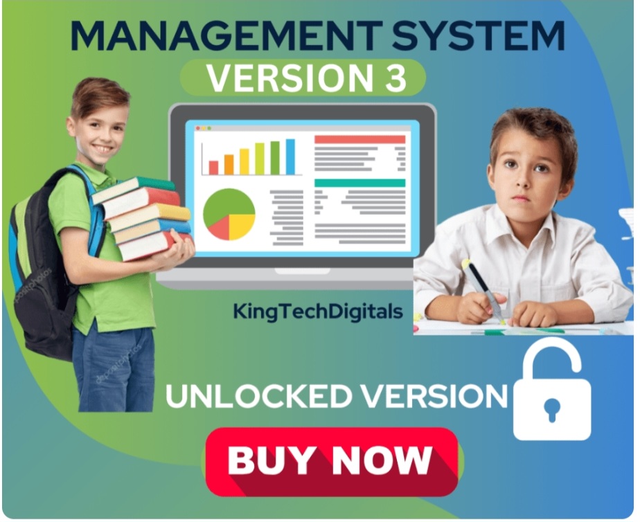 SCHOOL MANAGEMENT SYSTEM VERSION 3 FULLY UNLOCKED
