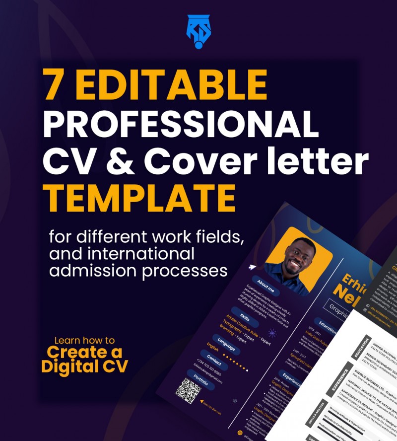 7 EDITABLE PROFESSIONAL CV TEMPLATES
