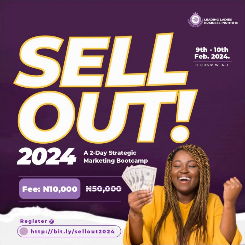 Buy SELL OUT BOOTCAMP by Leading Ladies Foundation on Selar