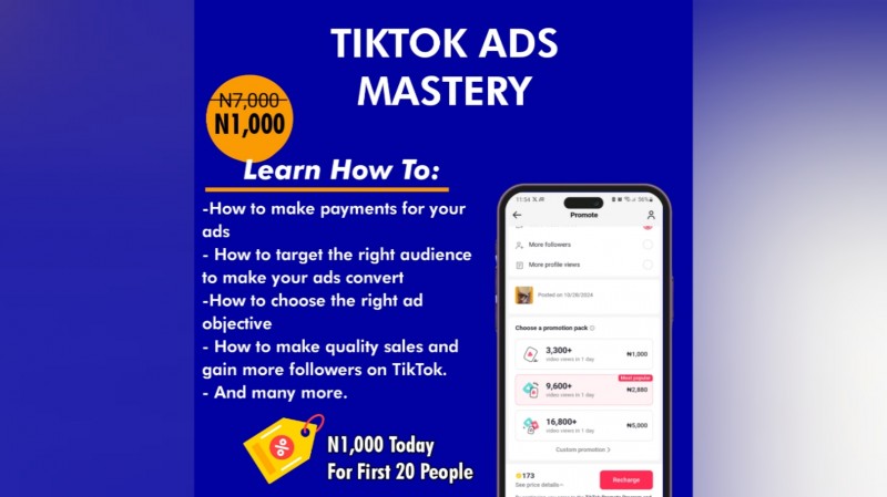 Buy Tiktok Ads Mastery by Logeeks Digital on Selar