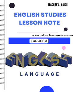 English lesson note for Third Term JSS3