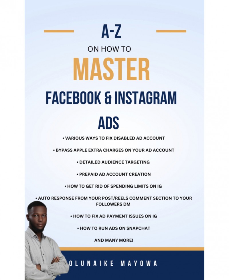 Buy A Z ON HOW TO MASTER INSTAGRAM FACEBOOK ADS By Olunaike Mayowa On buy-a-z-on-how-to-master-instagram-facebook-ads-by-olunaike-mayowa-on