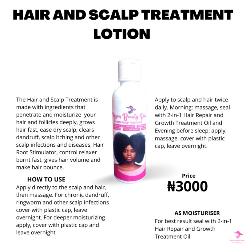 Buy HAIR AND SCALP TREATMENT by MEGAN BEAUTY PLACE™ on Selar.co