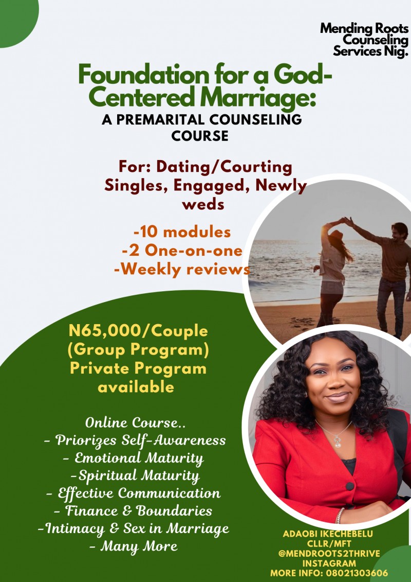 ARMOR: FOUNDATION FOR A GOD-CENTRED MARRIAGE, Premarital Counselling (Group)Program