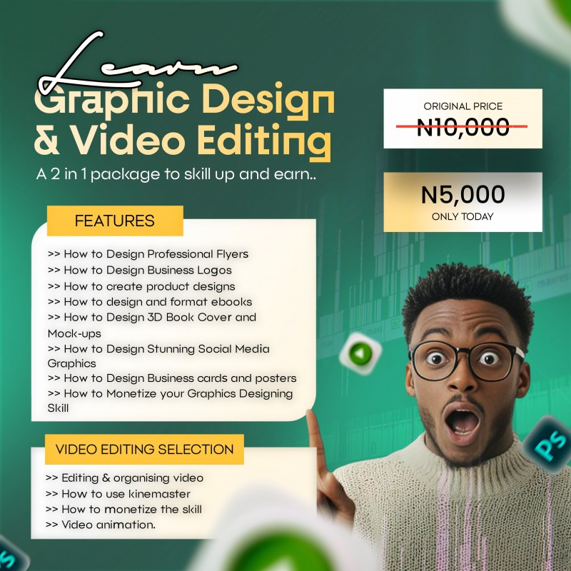 GRAPHICS DESIGN & VIDEO EDITING BUNDLE 🚀🚀