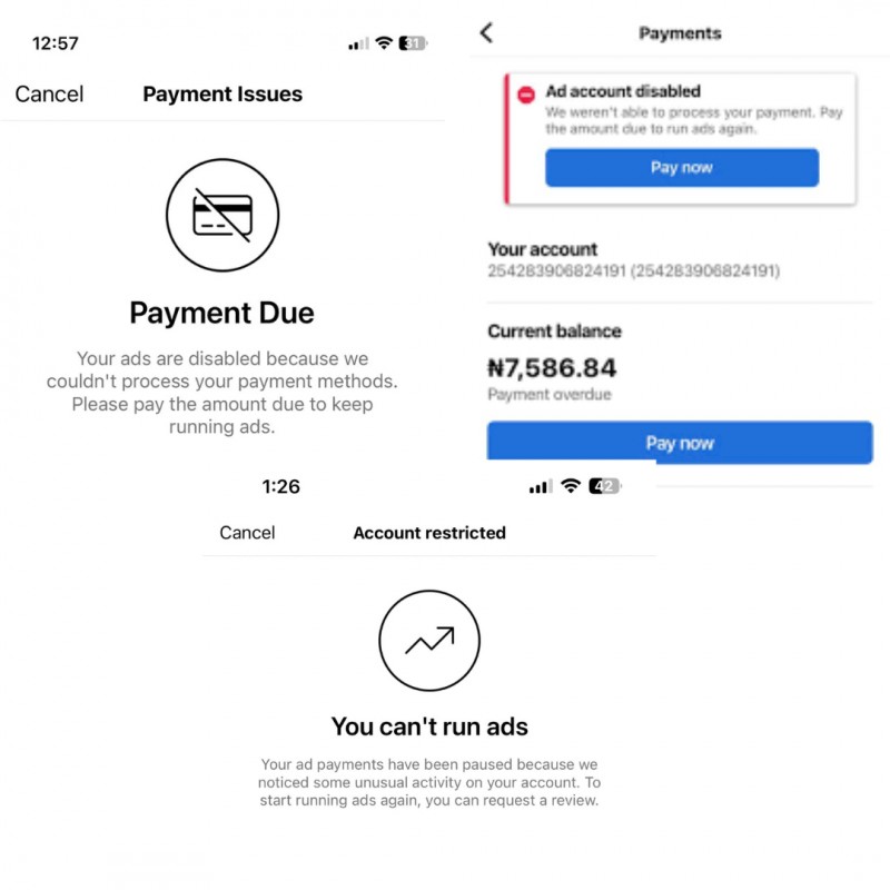 Fix Facebook & Instagram ad account issues (Refundable Fee)
