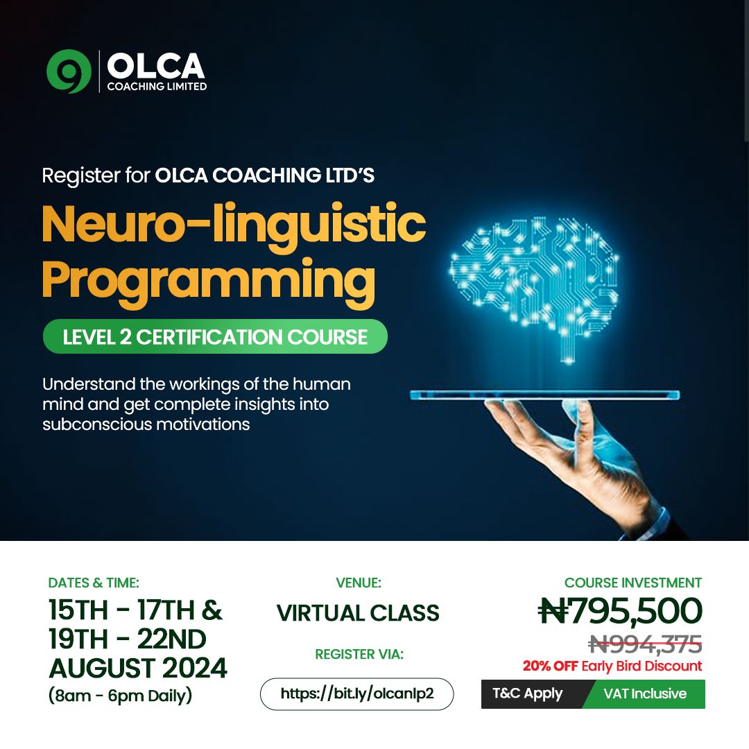 Buy Neuro-Linguistic Programming Level 2 by OLCA on Selar