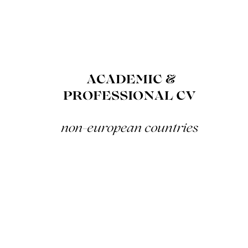 ACADEMIC/PROFESSIONAL CV