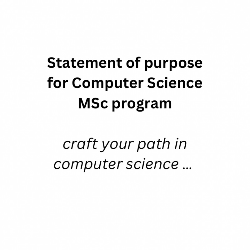 COMPUTER SCIENCE SOP Template (MSc)
