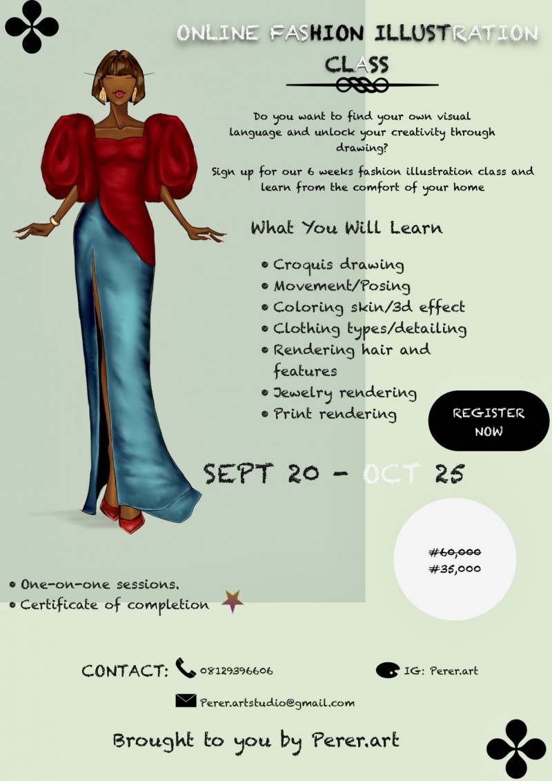Digital fashion illustration class