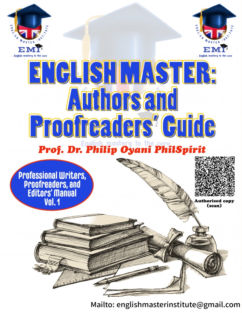 English Master: Authors and Proofreaders' Guide