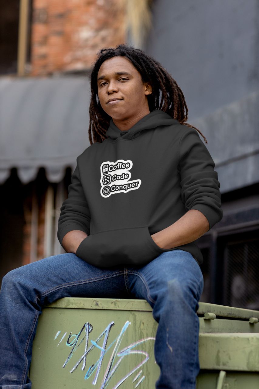 Cofee Code Conquer Hoodie