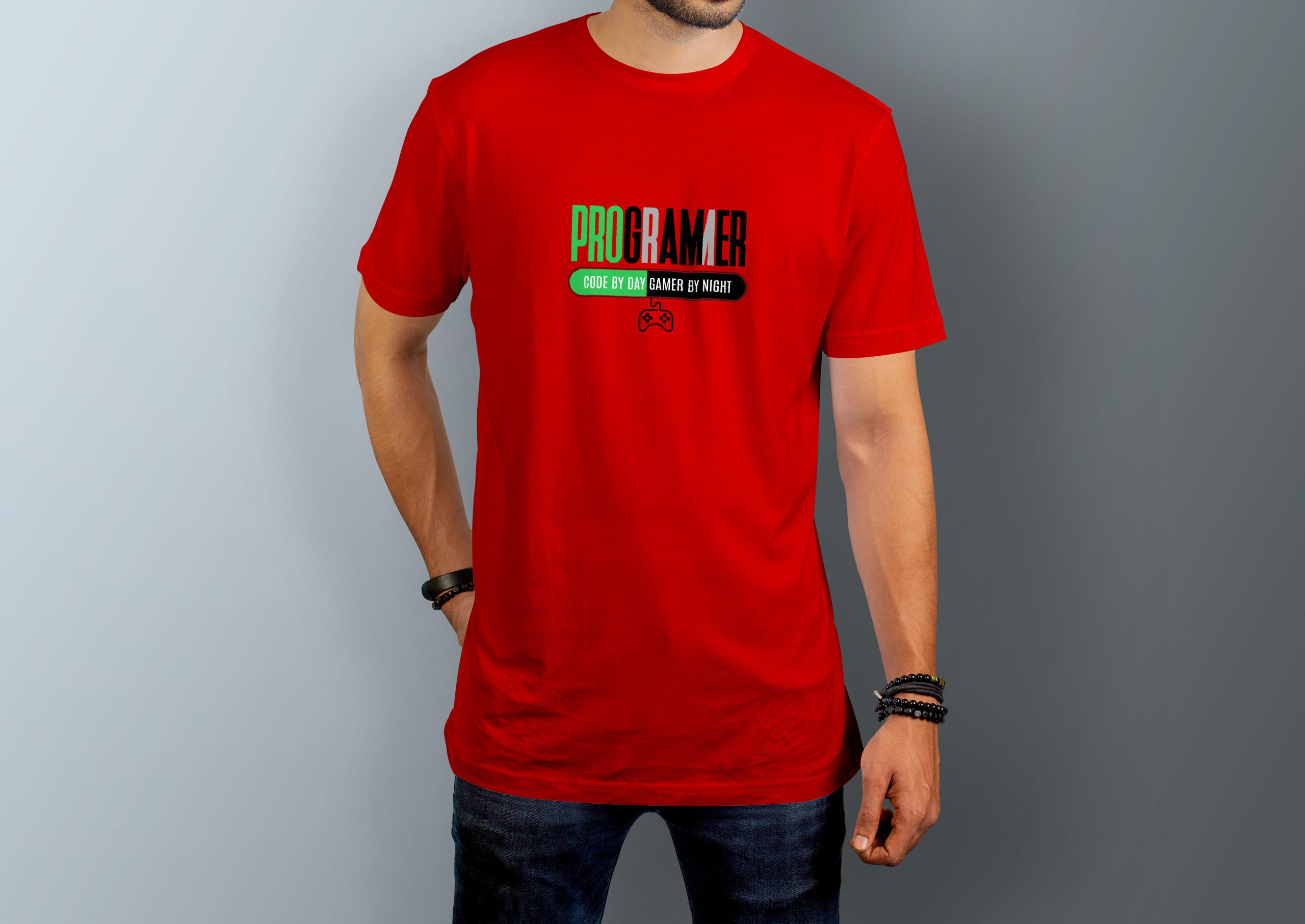 PROGRAMMER ( Code by day, Gamer by night) Shirt.