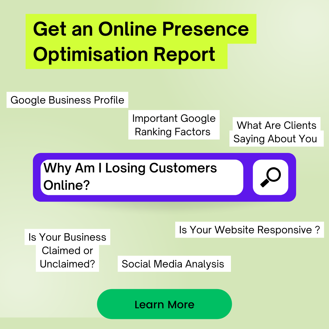 online presence optimisation report
