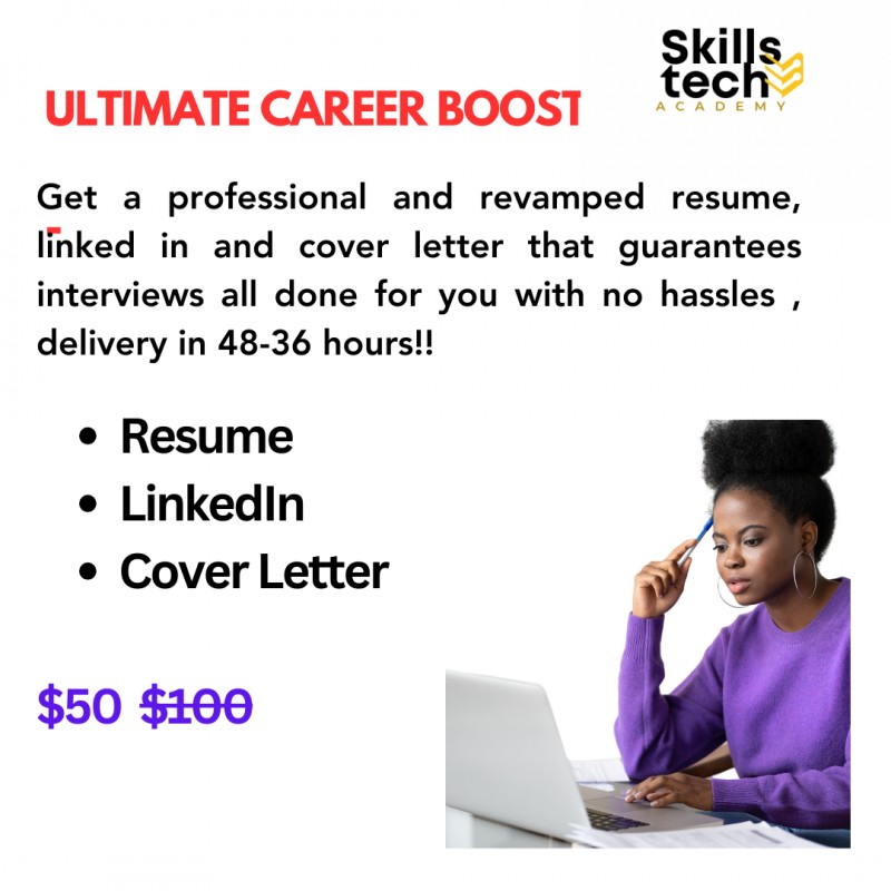 Done for you-  Resume, LinkedIn and Cover Letter