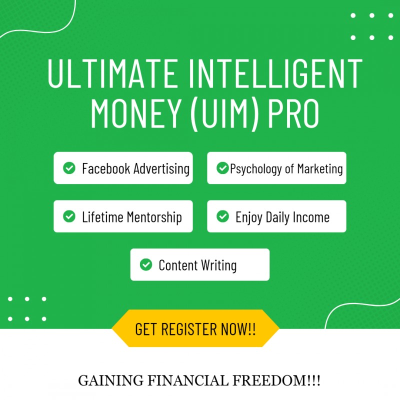 Buy 𝗨𝗟𝗧𝗜𝗠𝗔𝗧𝗘 𝗜𝗡𝗧𝗘𝗟𝗟𝗜𝗚𝗘𝗡𝗧 𝗠𝗢𝗡𝗘𝗬 (𝗨𝗜𝗠) 𝗣𝗥𝗢 𝗖𝗼𝘂𝗿𝘀𝗲 by NEW PROVEN SYSTEM on ...