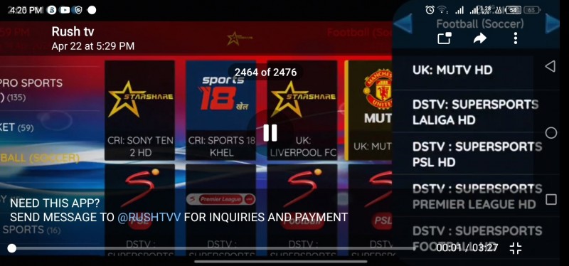 IPTV PREMIUM ACCESS 1 MONTH SUBSCRIPTIONS