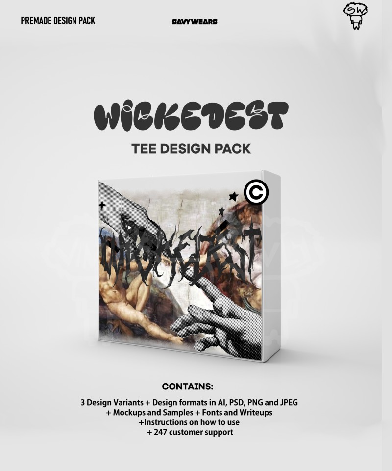 WICKEDEST Tee Design Pack