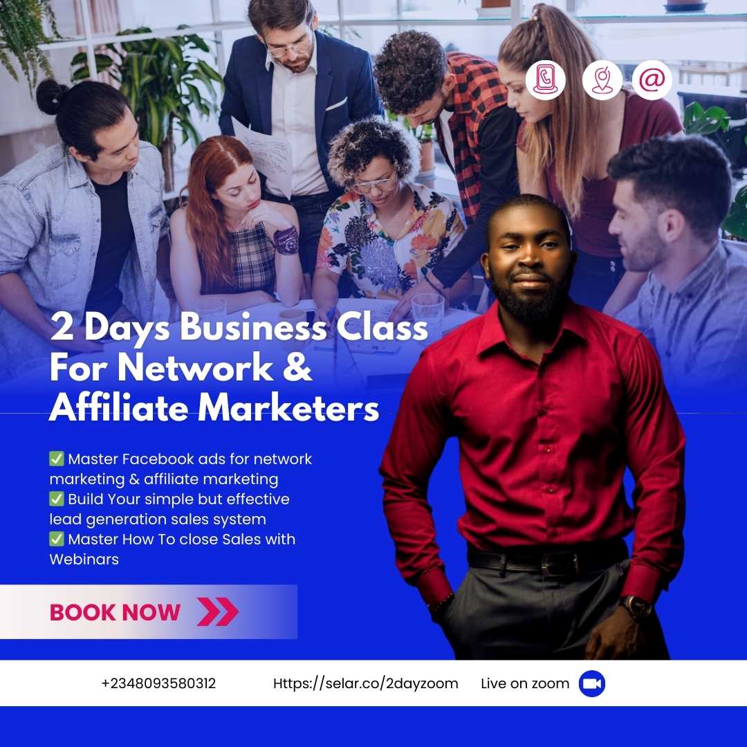 2 Days Business Class For Network & Affiliate Marketers