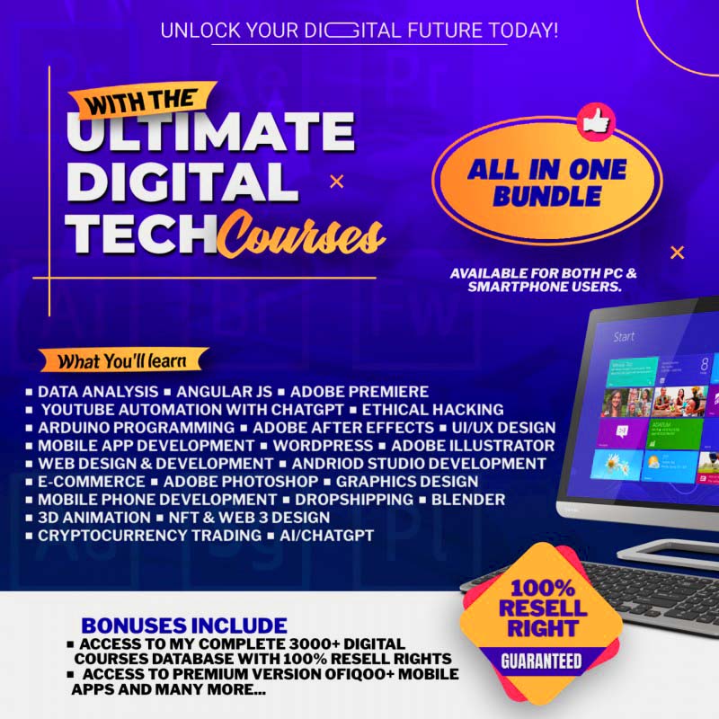 Buy ULTIMATE DIGITAL TECH COURSES by Wealthlink on Selar
