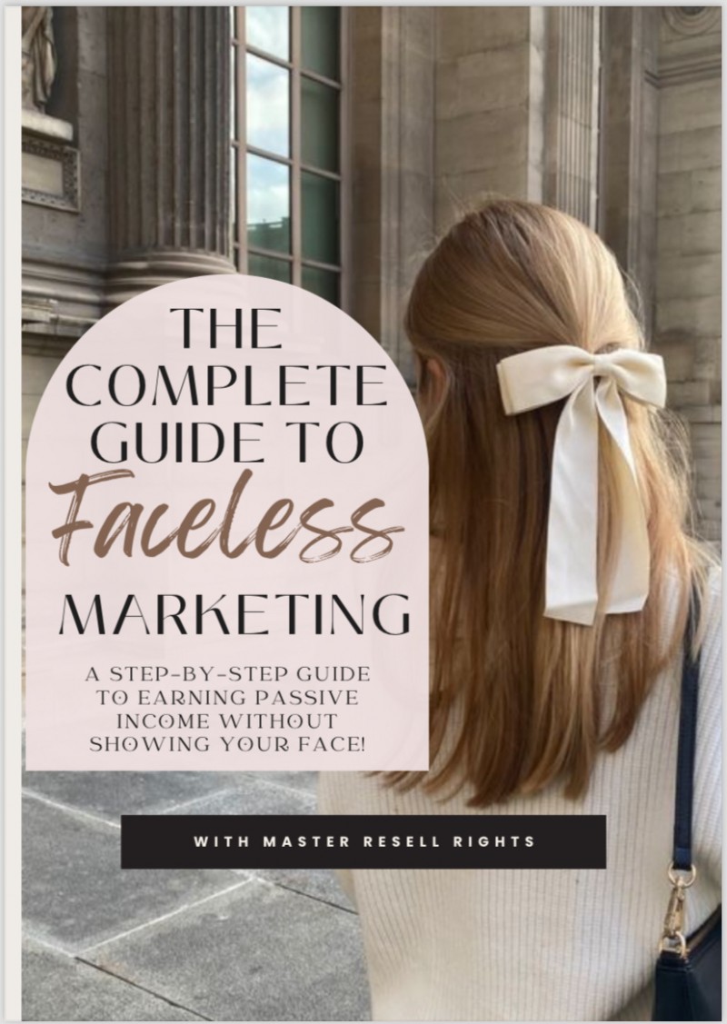 The ULTIMATE COMPLETE guide to Faceless Digital Marketing