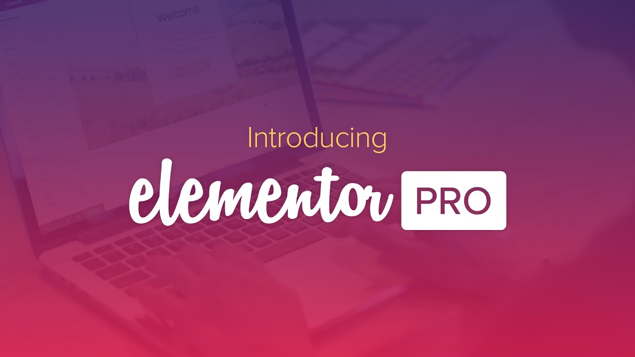Elementor Pro Plugin - Advanced WordPress Page Builder & Theme Customizer