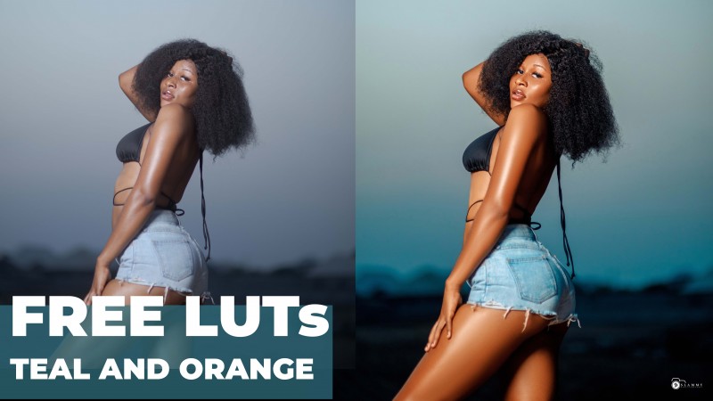 Free color grading teal and orange skin tone luts