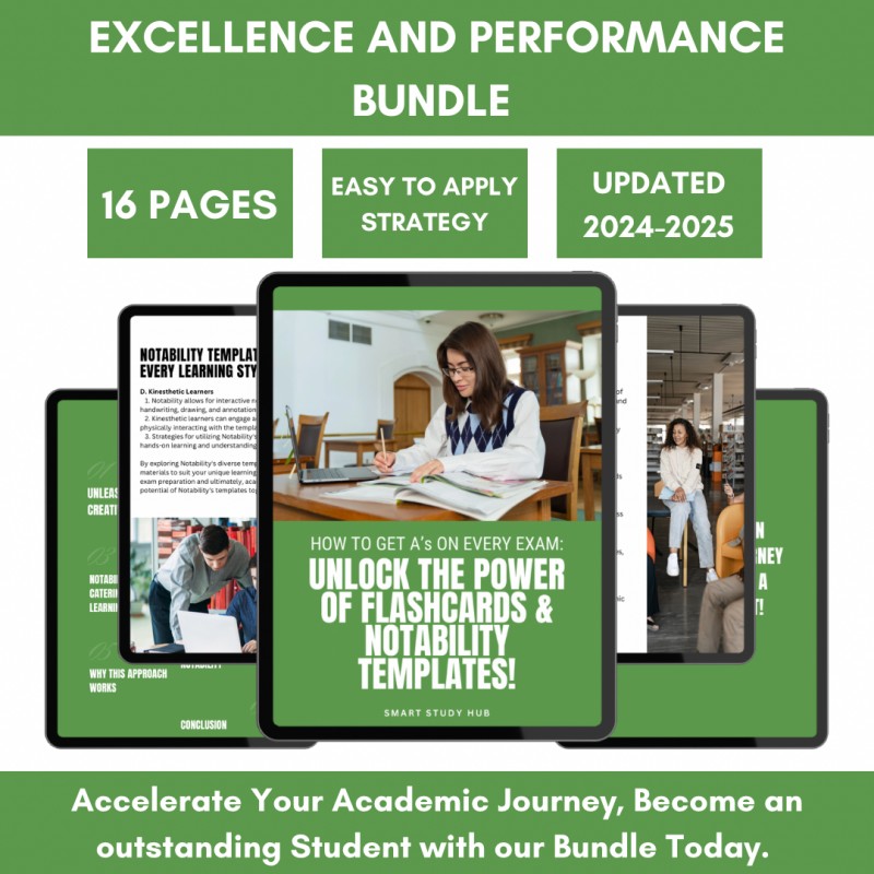 HOW TO GET A's ON EVERY EXAM: Unlock the power of flashcards & Notability templates!