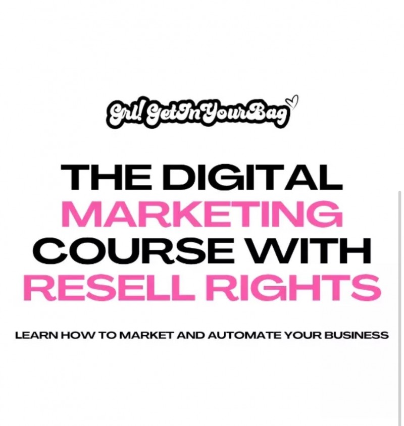 DONE-FOR-YOU DIGITAL MARKETING COURSE + RESELL RIGHT